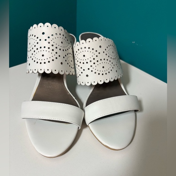 Moda Spana White Women's Heeled Sandals - Picture 5 of 5